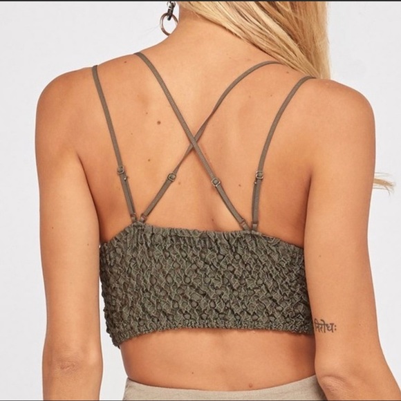 Felicia’s Lace Bralette - Olive Green - Picture 2 of 4